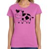 Ladies Heavy Cotton 100% Cotton T Shirt Thumbnail