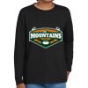 Youth Heavy Cotton 100% Cotton Long Sleeve T Shirt Thumbnail