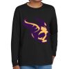 Youth Heavy Cotton 100% Cotton Long Sleeve T Shirt Thumbnail